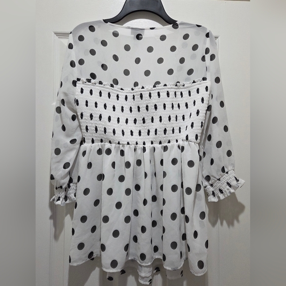 Torrid White and Black Polka Dot Dress - Picture 2 of 4